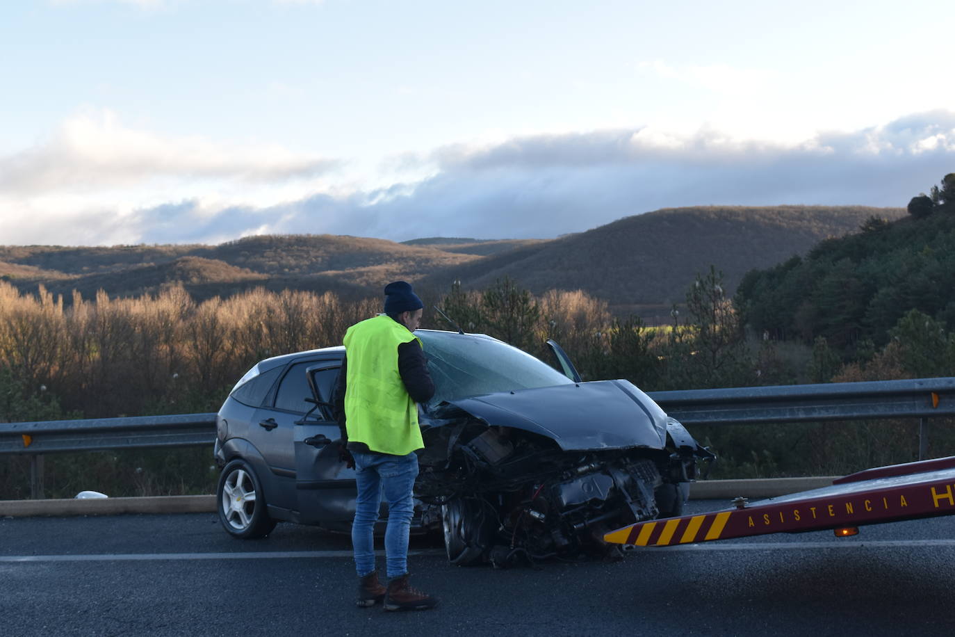 Colisión múltiple en la A-67 en Palencia