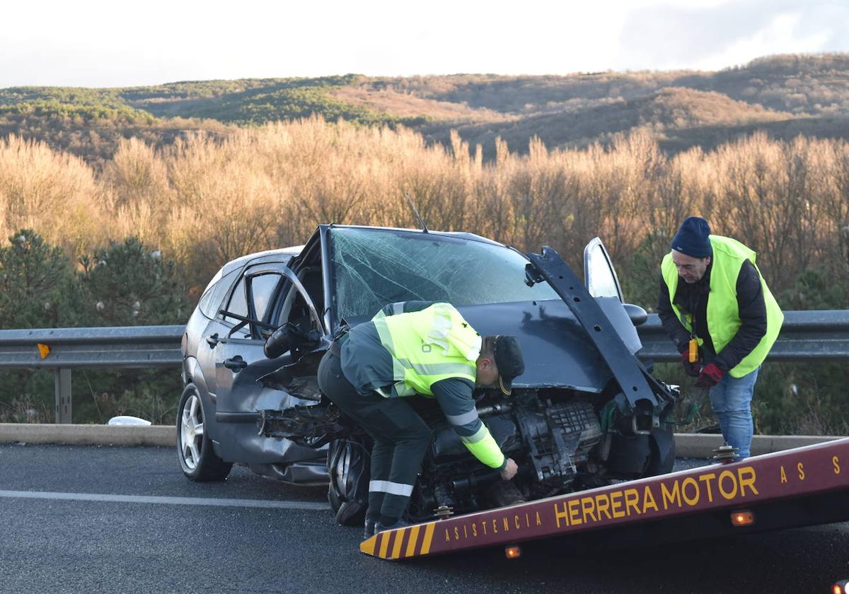 Colisión múltiple en la A-67 en Palencia