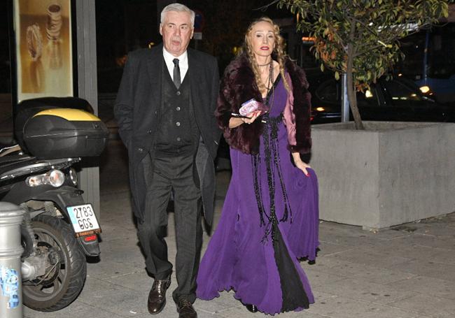 Carlo Ancelotti y su mujer Mariann Barrena.