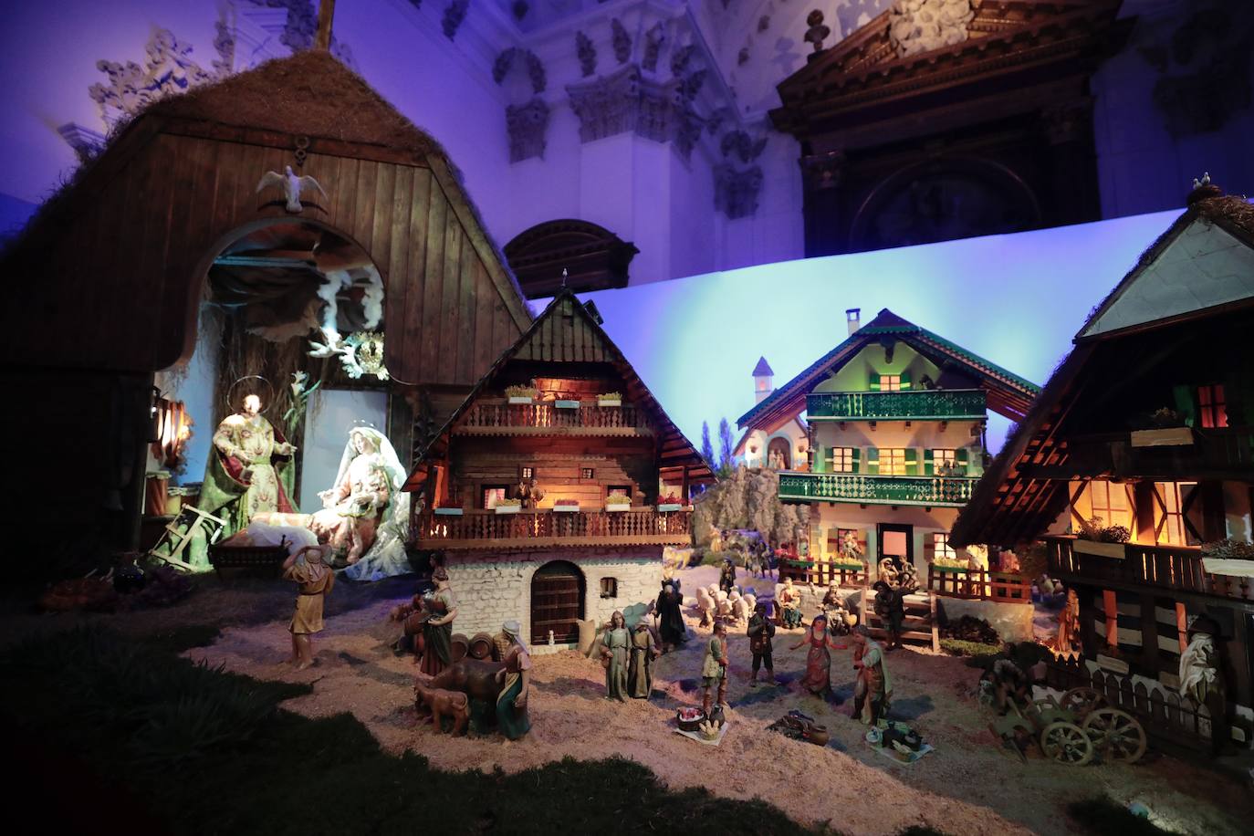 El homenaje del Belén de Las Francesas a la aldea austriaca de Cristo Niño