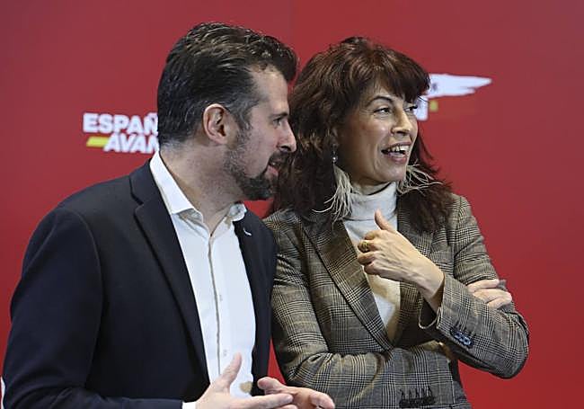Tudanca con la minsitra Ana Redondo, el pasado jueves en Valladolid.
