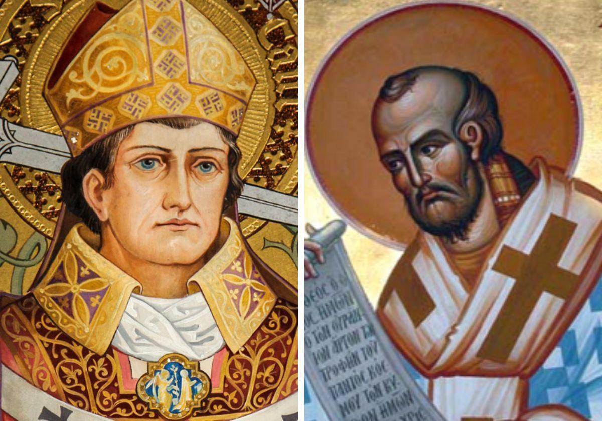 Santo Tomás Becket y el Beato Pedro el Venerable.