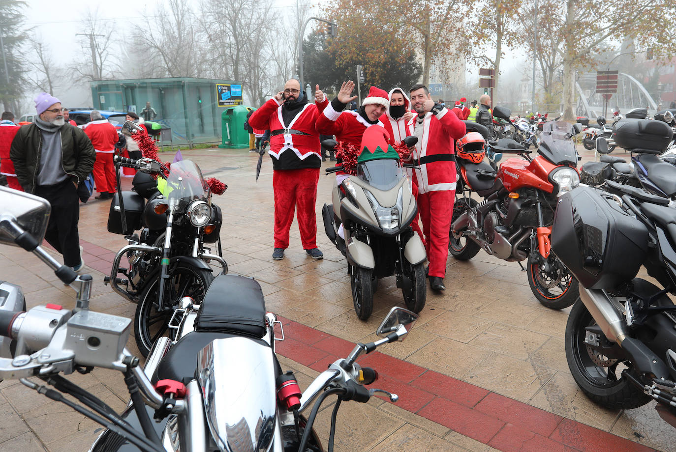 Papanoeles moteros queman rueda en Palencia