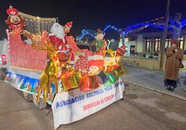 Papá Noel llega en su trineo a Hornillos de Cerrato.