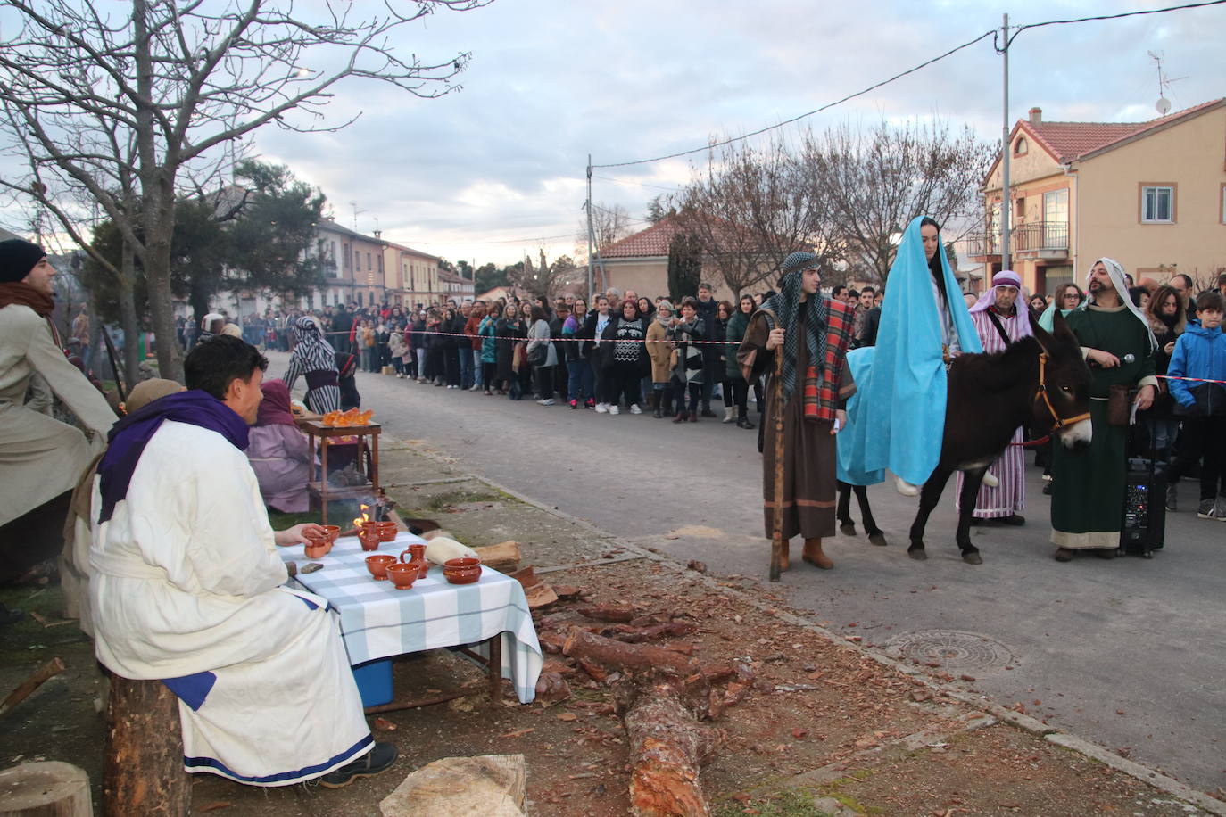 El belén viviente de Zarzuela del Pinar, en imágenes