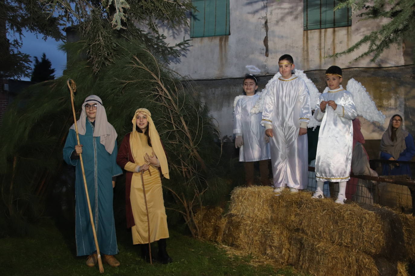 El belén viviente de Zarzuela del Pinar, en imágenes