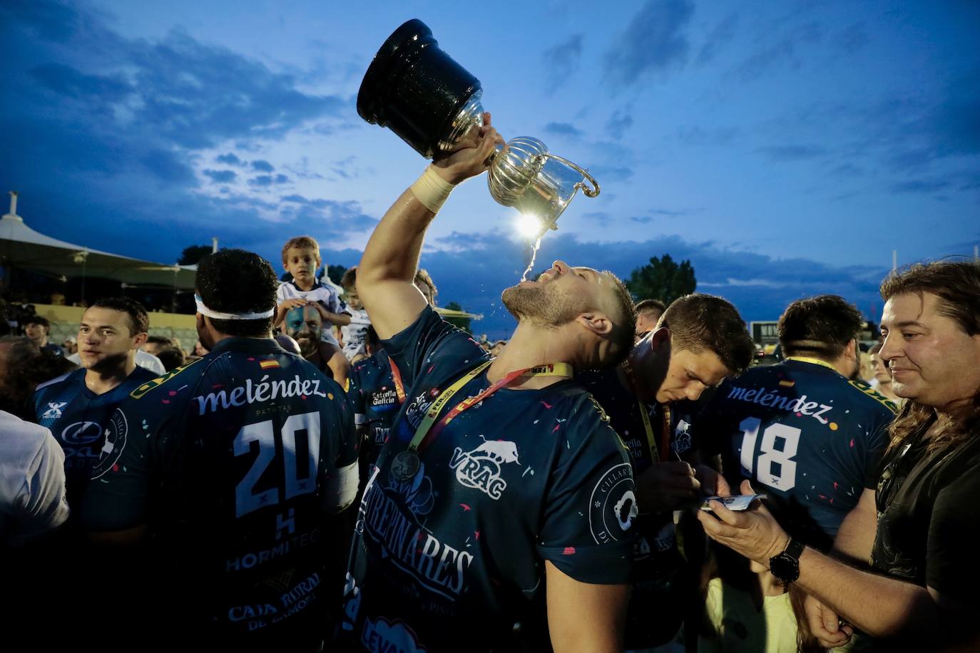 El VRAC Quesos Entrepinares campeón de la Liga de rugby frente al Recoletas Burgos-UBU.