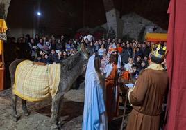 Recreación del belén en Tordehumos.