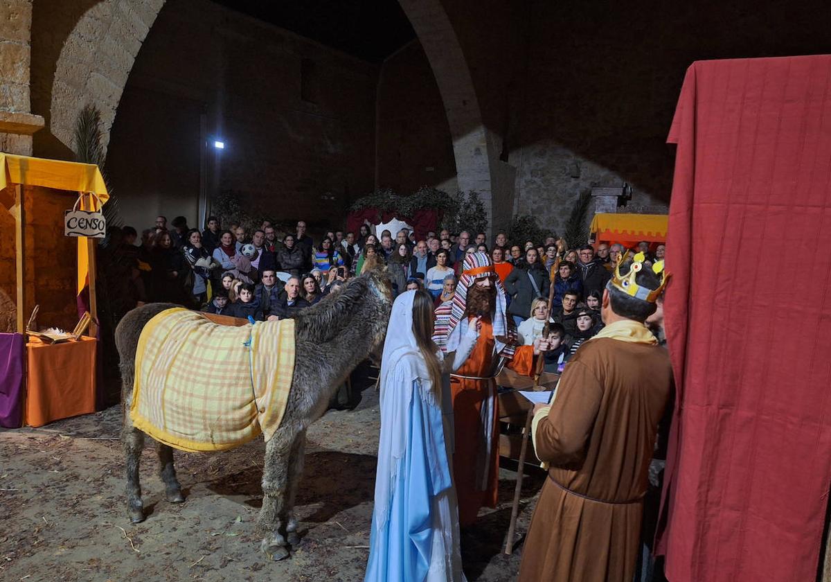 Recreación del belén en Tordehumos.