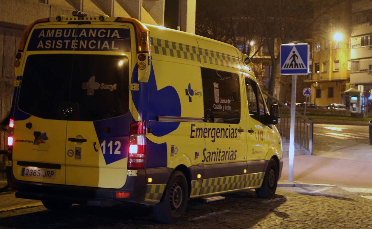 Ambulancia en Segovia. 