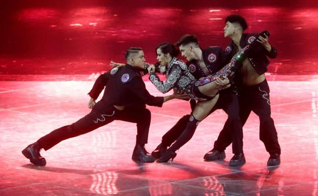 Un momento de la actuación de Chanel en Eurovisión 2022. 