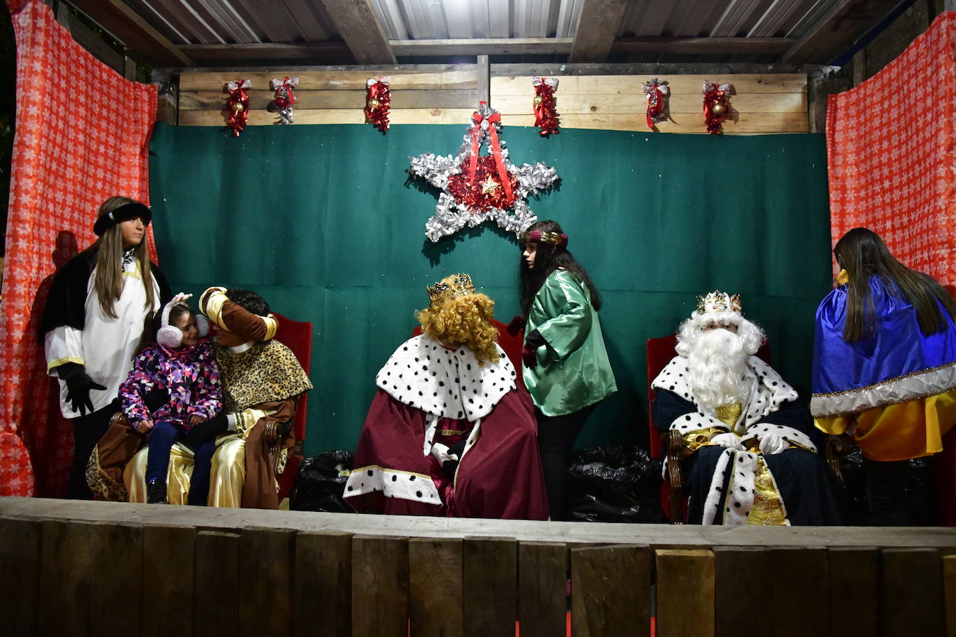 Los Reyes Magos, en El Espinar, San Rafael y en La Estación.