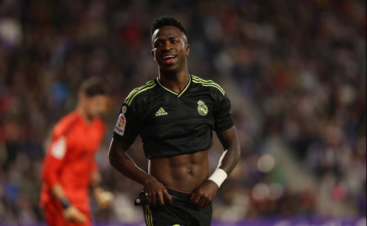 Vinicius, en el último partido celebrado en Zorrilla. 