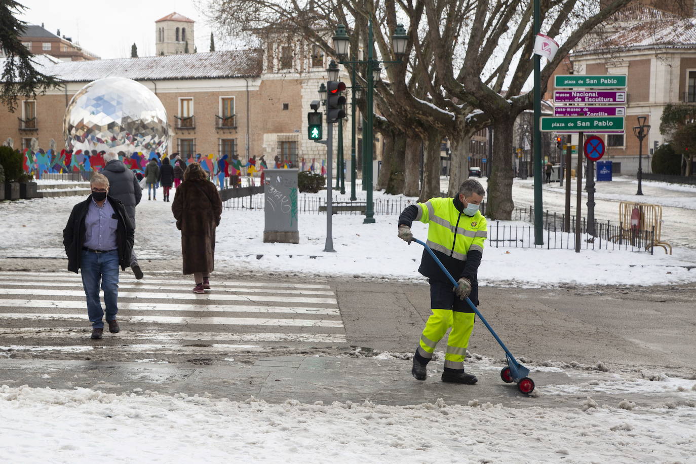 Así llegó el amanecer del 10 de enero de 2021. Los estragos de Filomena todavía eran visibles, si bien ya se apreciaba que la nieve empezaba a derretirse.