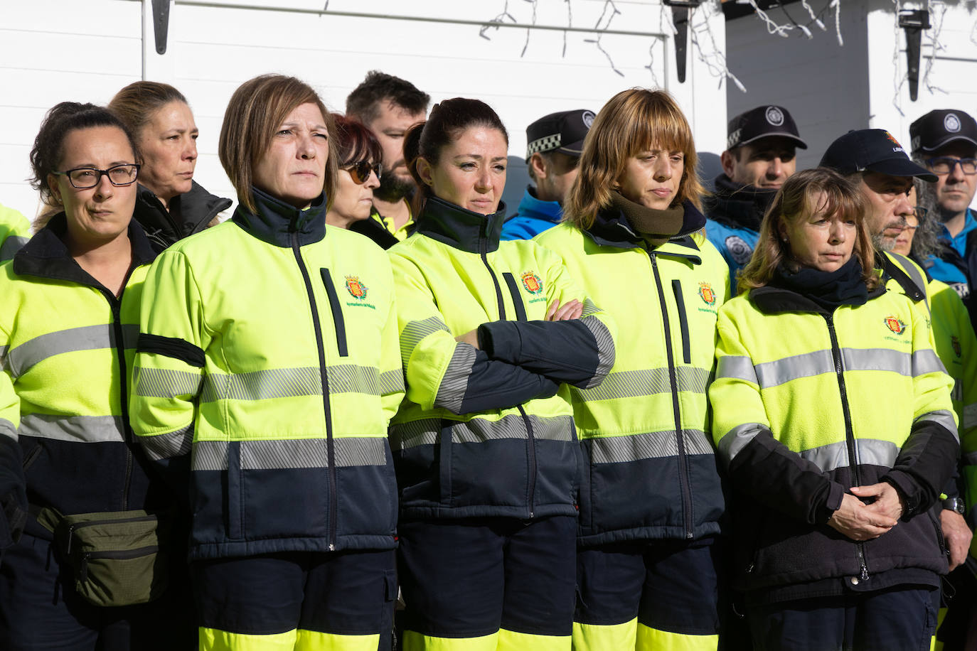 Fotos: Minuto de silencio en honor al trabajador municipal fallecido en Valladolid