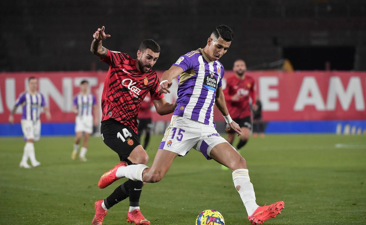 El Yamiq, durante el partido de Liga disputado ante el Mallorca.