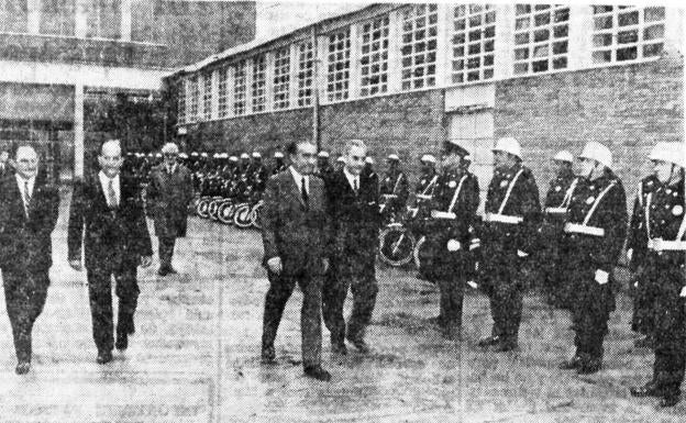 El ministro de la Gobernación inaugura la comisaría de Las Eras el 28 de noviembre de 1970. 