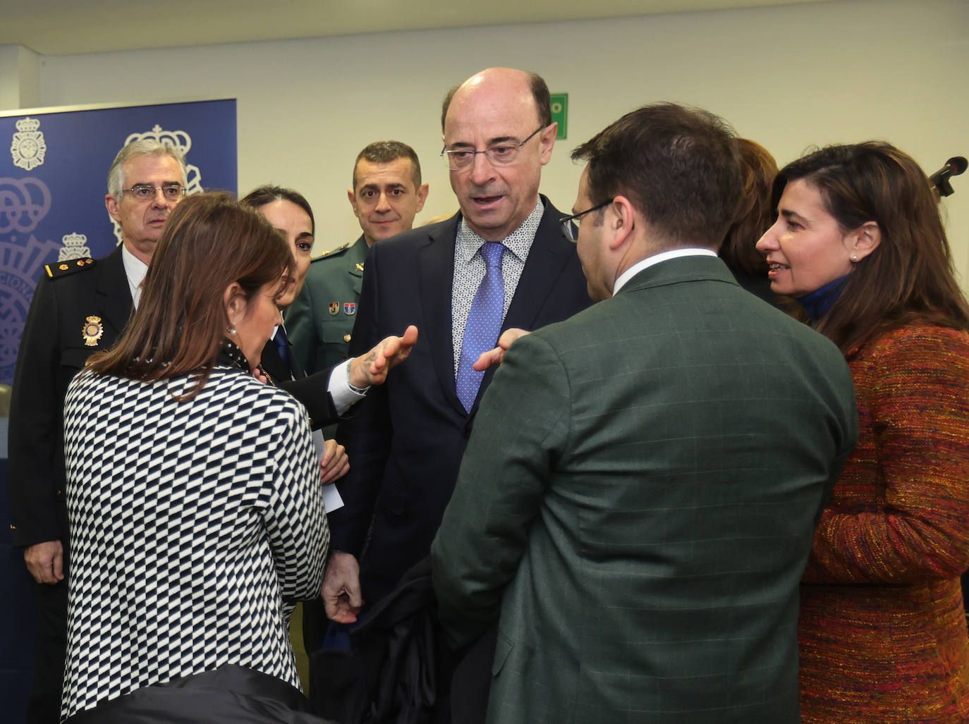 Acto para celebrar los 199 años de historia de la Policía Nacional de Palencia, este viernes.