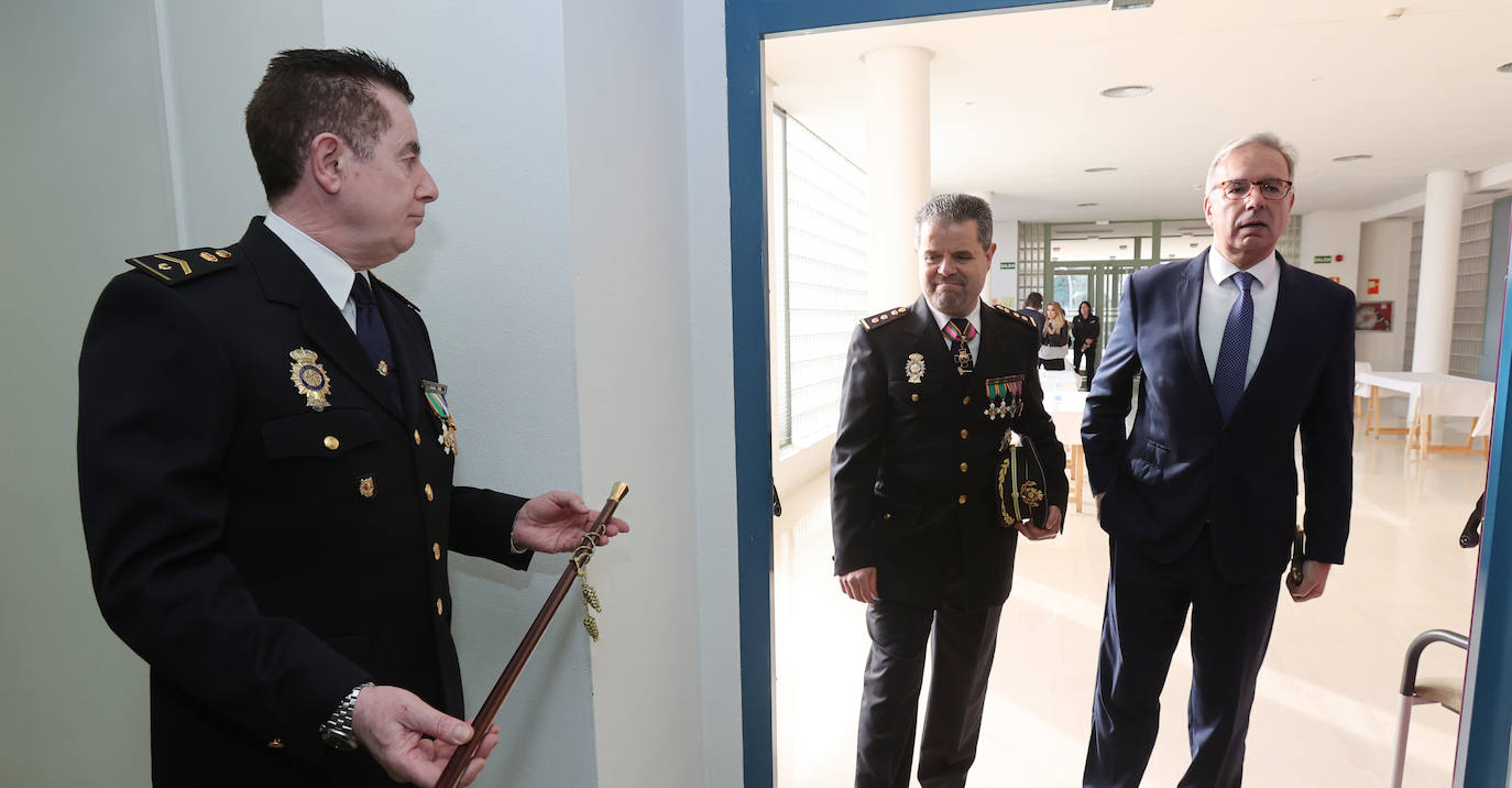 Acto para celebrar los 199 años de historia de la Policía Nacional de Palencia, este viernes.