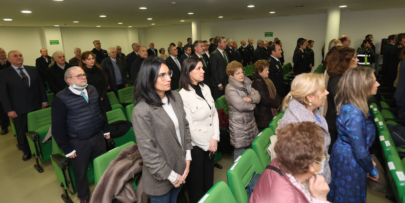 Acto para celebrar los 199 años de historia de la Policía Nacional de Palencia, este viernes.