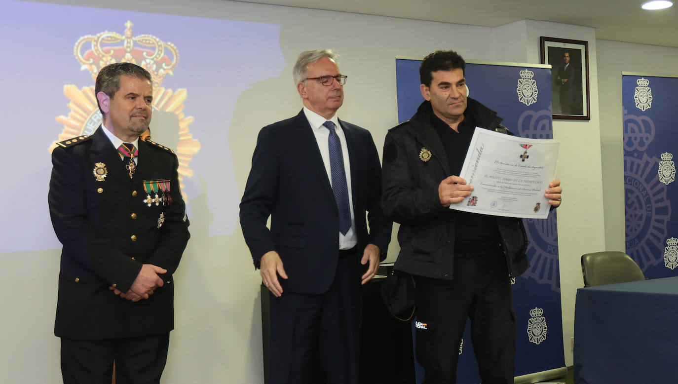 Acto para celebrar los 199 años de historia de la Policía Nacional de Palencia, este viernes.