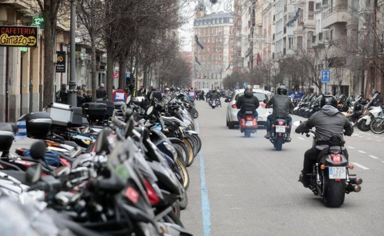 VVarios motoristas, durante la celebración de Pingüinos 2023. 