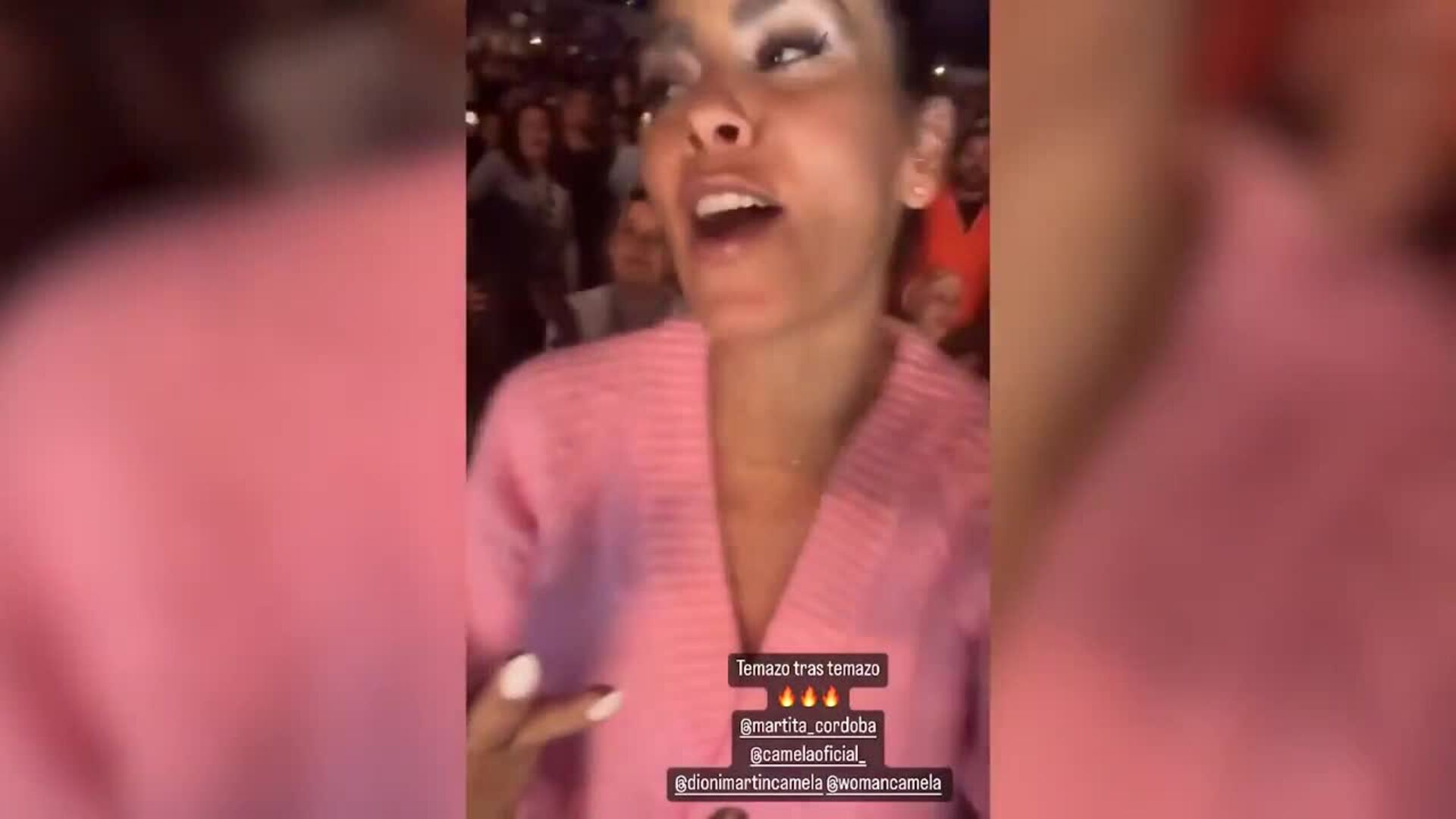 Cristina Pedroche disfruta, en los primeros meses de su embarazo, del concierto de Camela