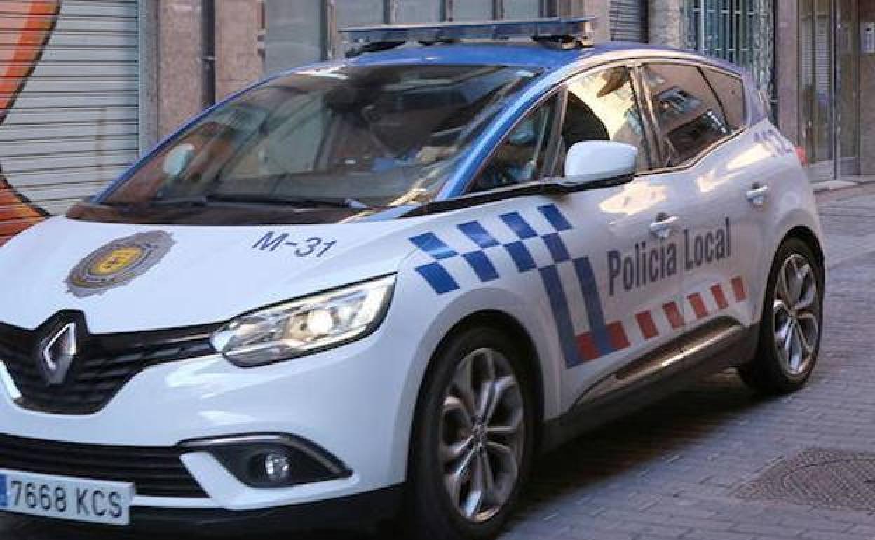 Vehículo de la Policía Municipal de Palencia.