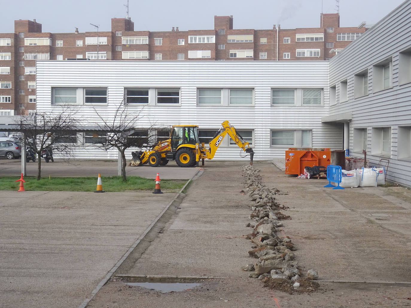 Obras de remodelación de la comisaría de la calle Gerona de Delicias de la Policía Nacional.