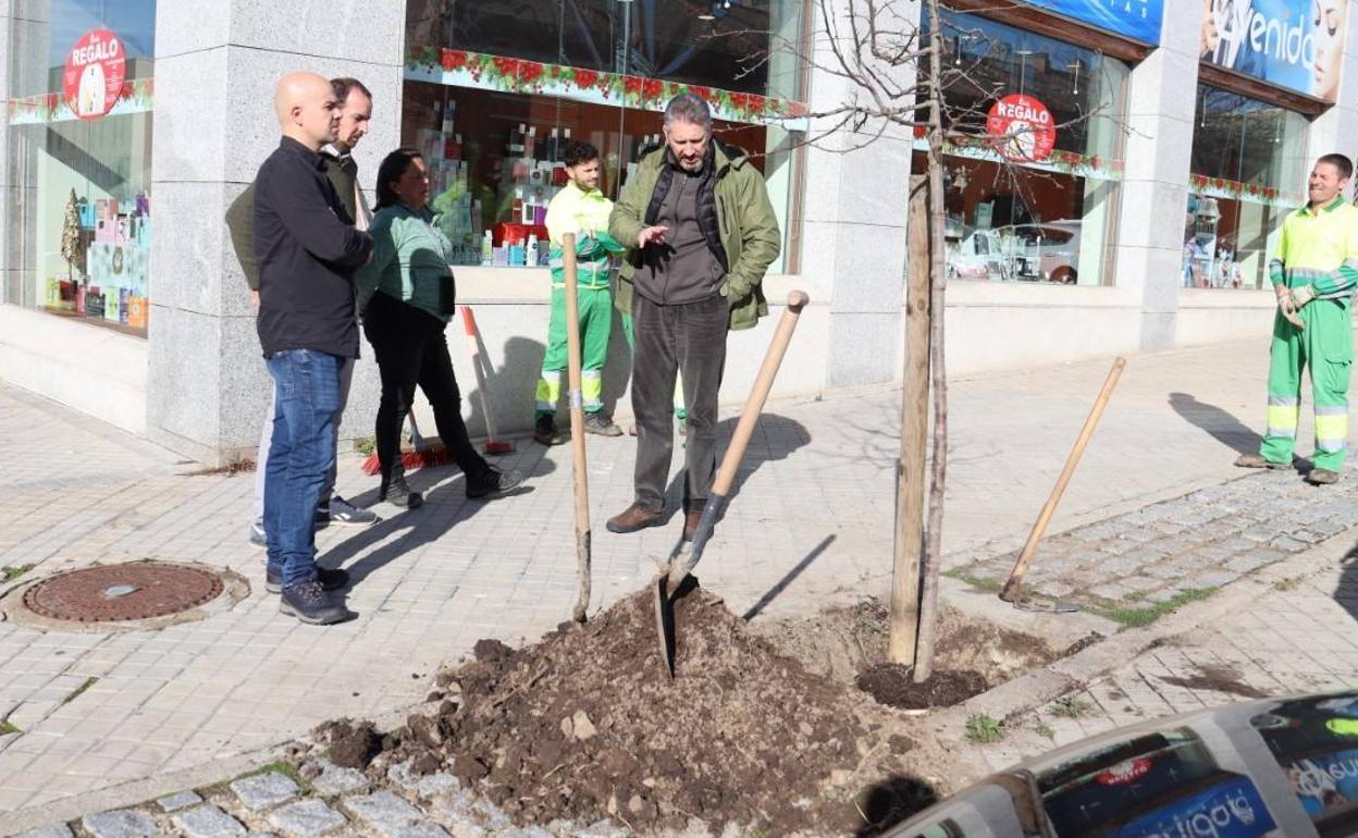 Una de las intervenciones, en el barrio de Nueva Segovia. 