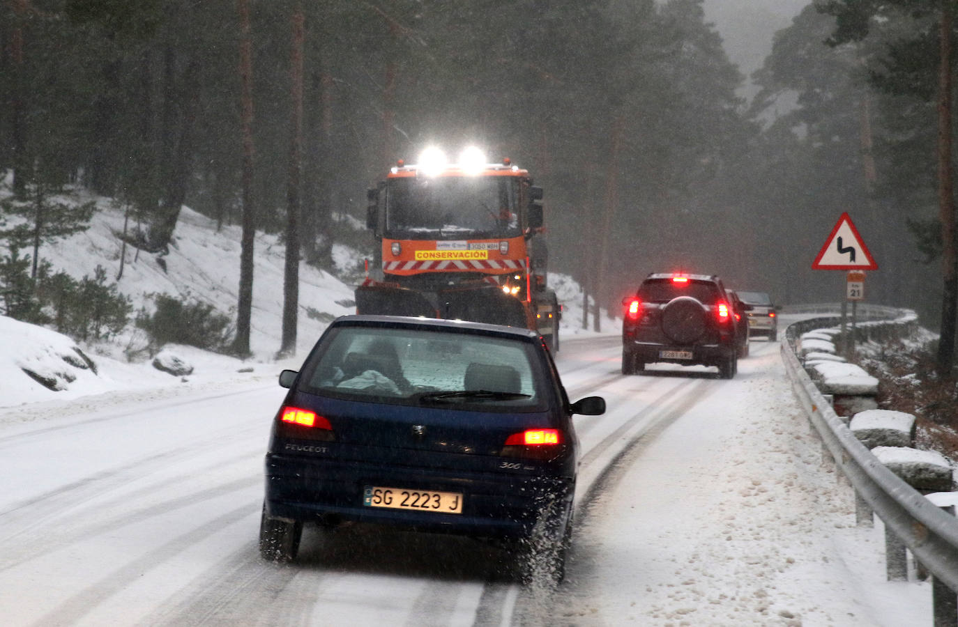 Nieve en Navacerrada.