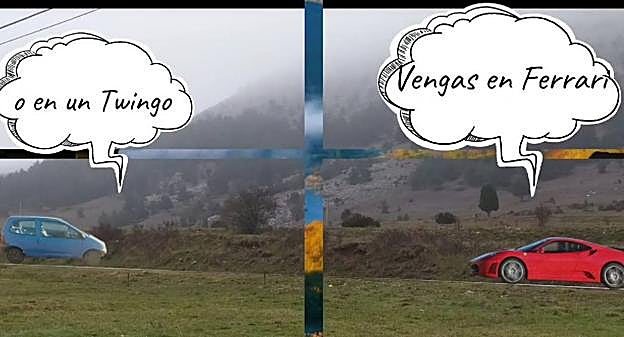 Imagen promocional con la montaña de fondo. 