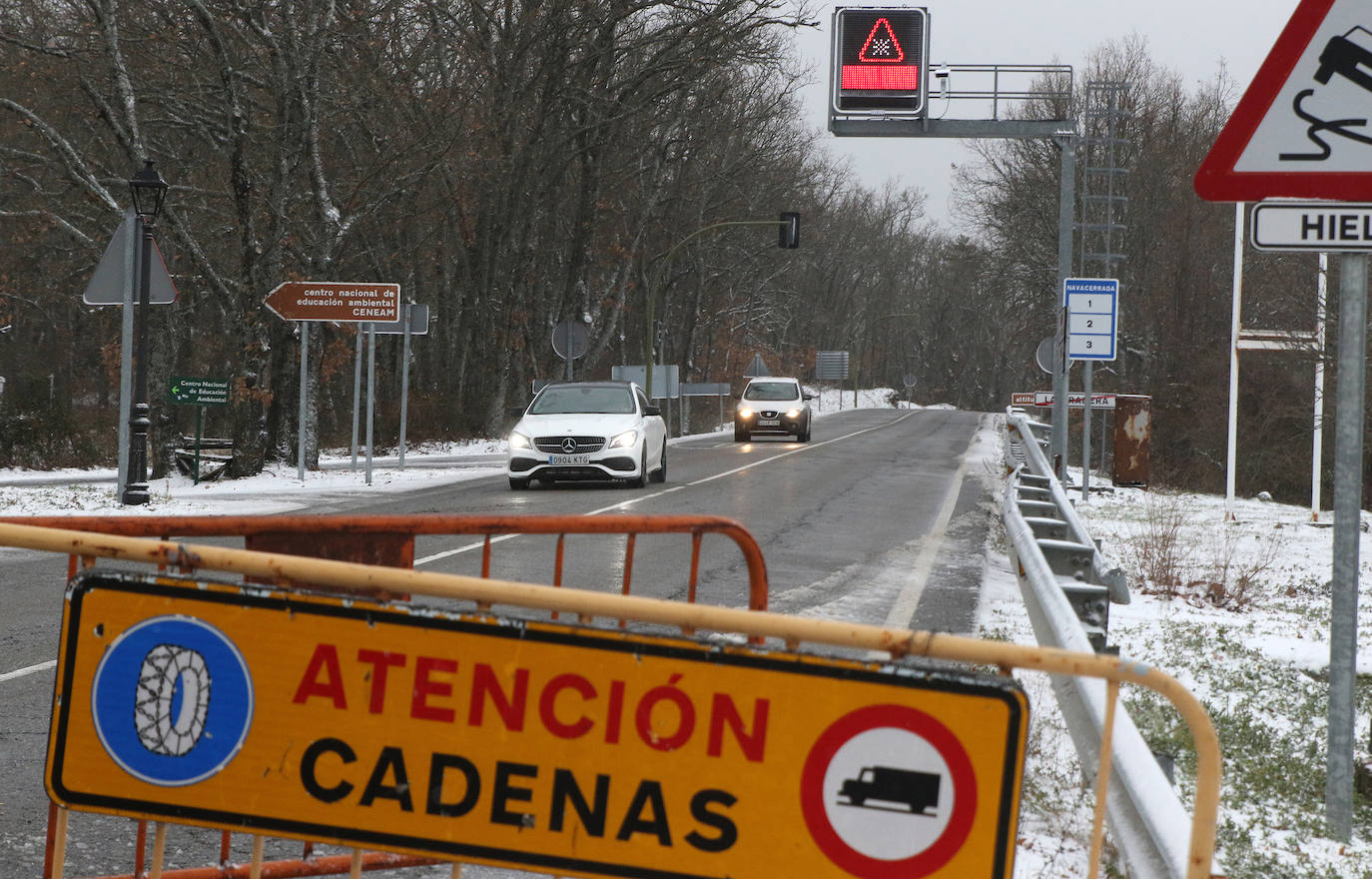 Imágenes del temporal en la provincia de Segovia. 
