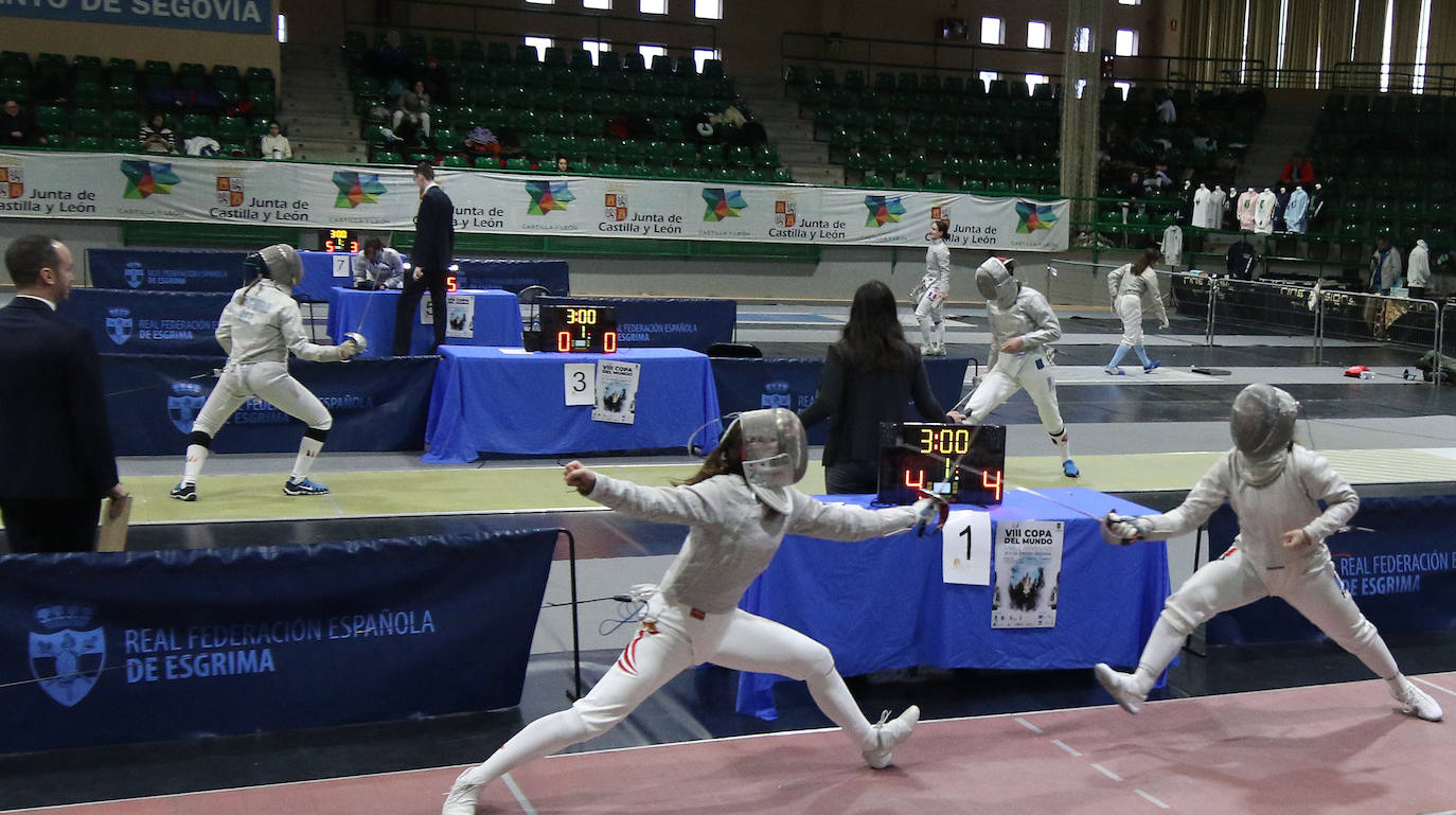 Copa del mundo de sable femenino en Segovia. 