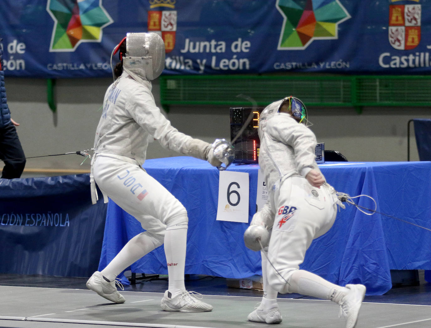 Copa del mundo de sable femenino en Segovia. 