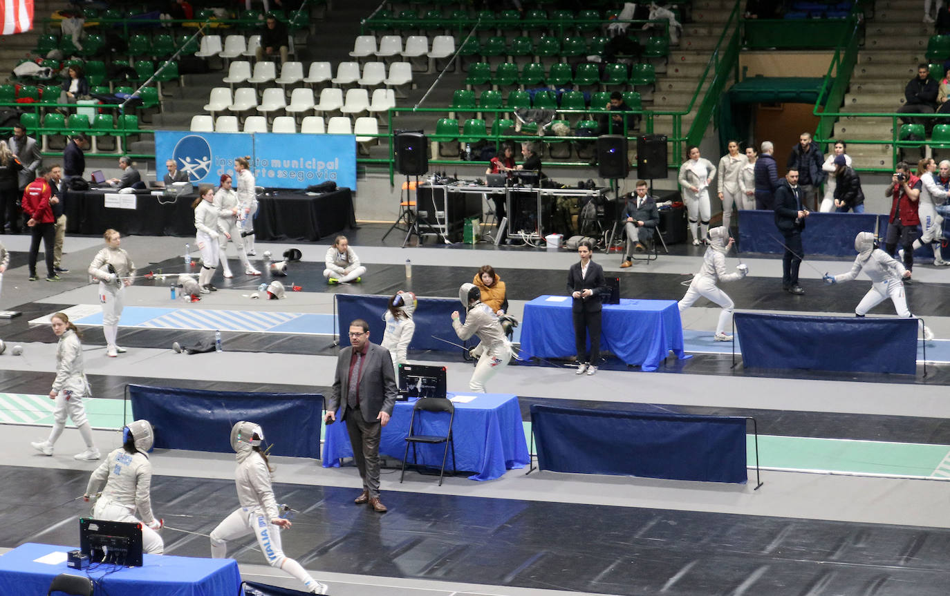 Copa del mundo de sable femenino en Segovia. 