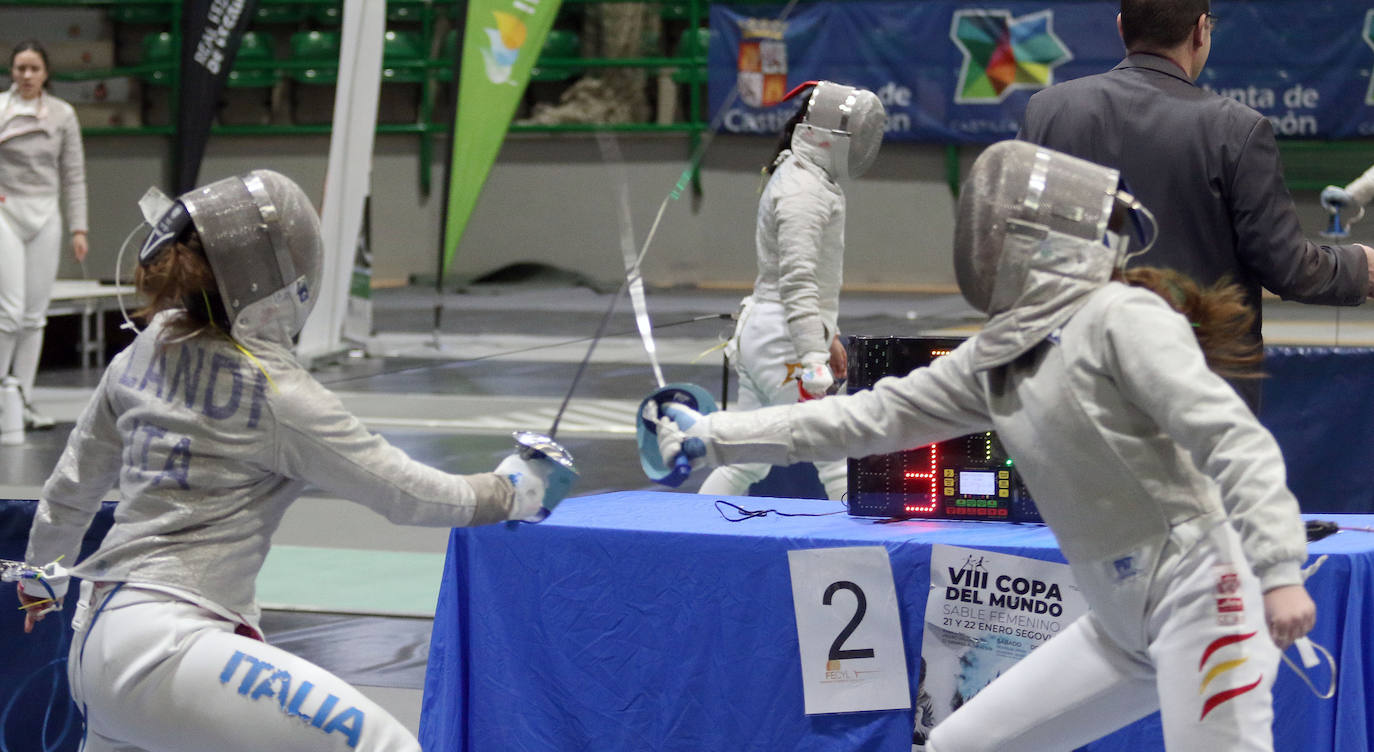 Copa del mundo de sable femenino en Segovia. 