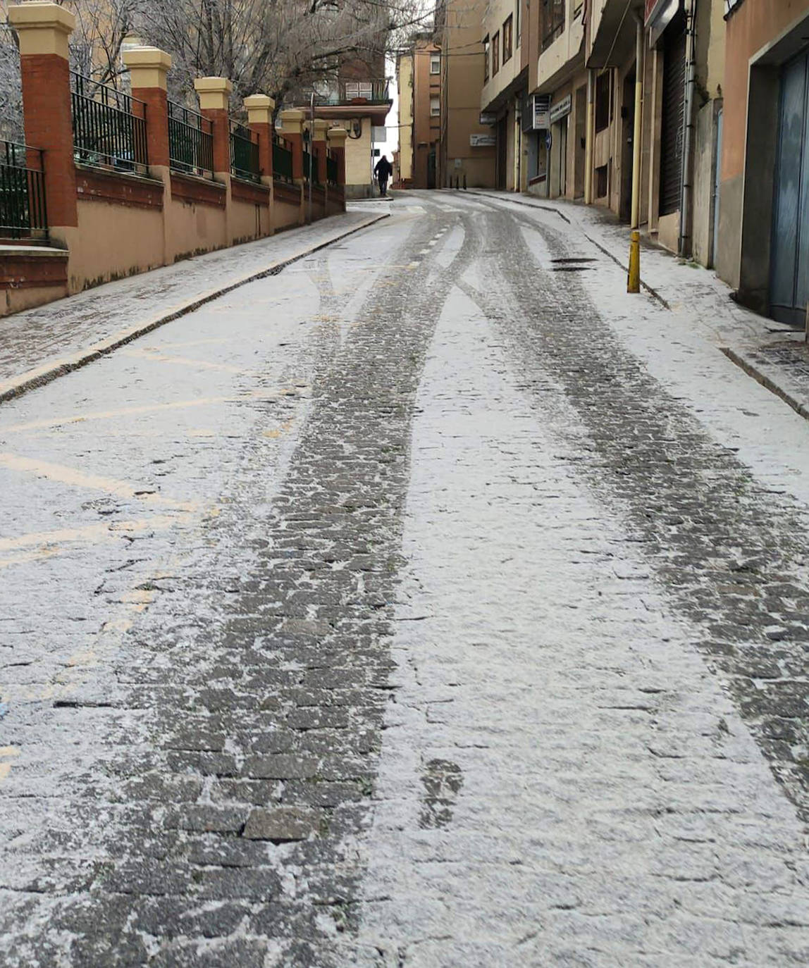 Frío y niebla en Segovia capital. 