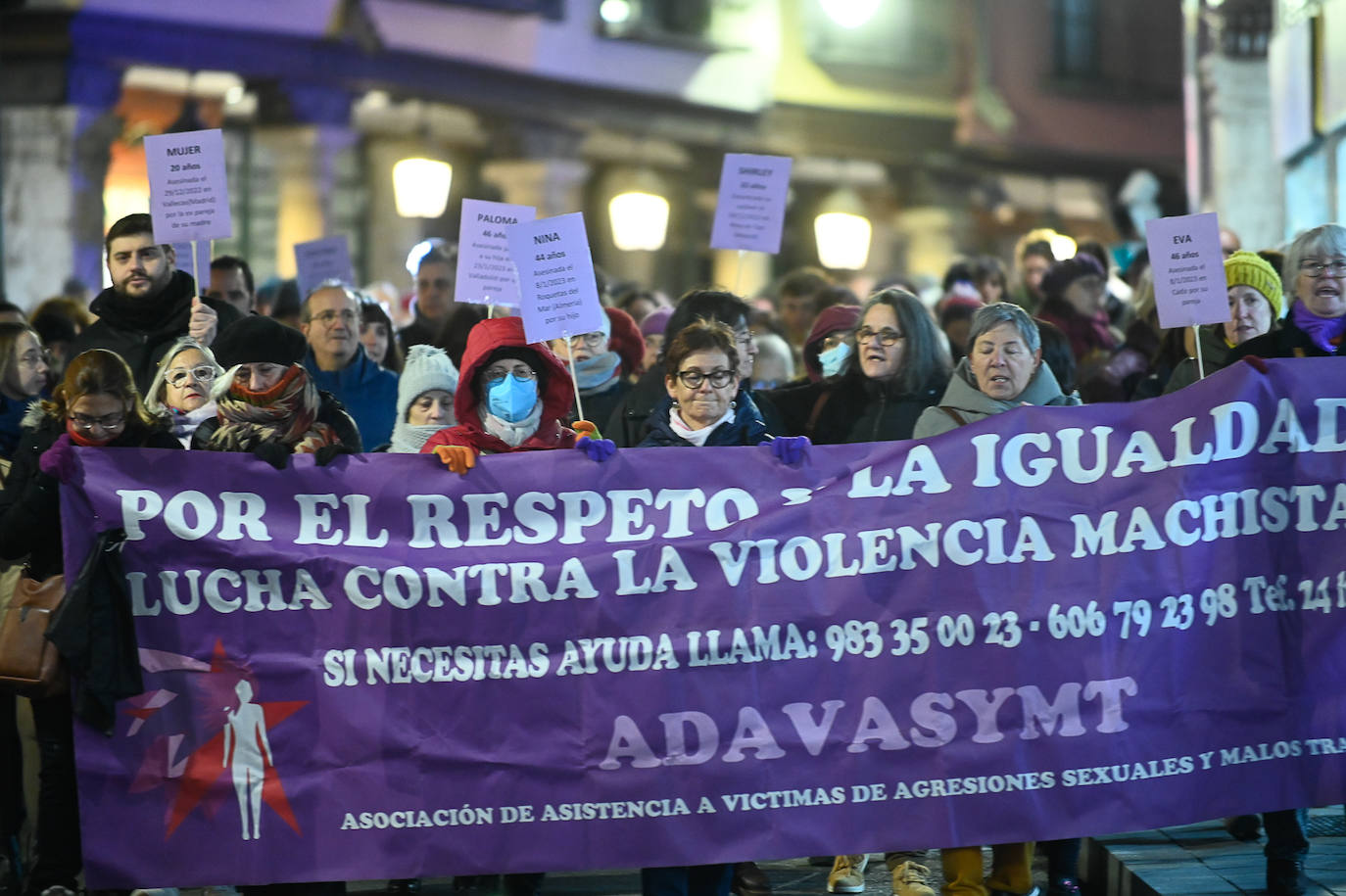 Fotos: Manifestación contra la violencia machista en Valladolid