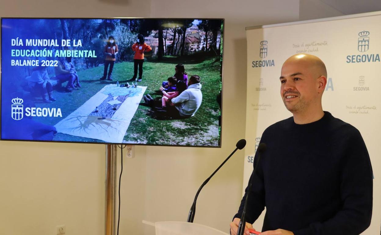 Ángel Galindo, concejal de Medio Ambiente del Ayuntamiento de Segovia.