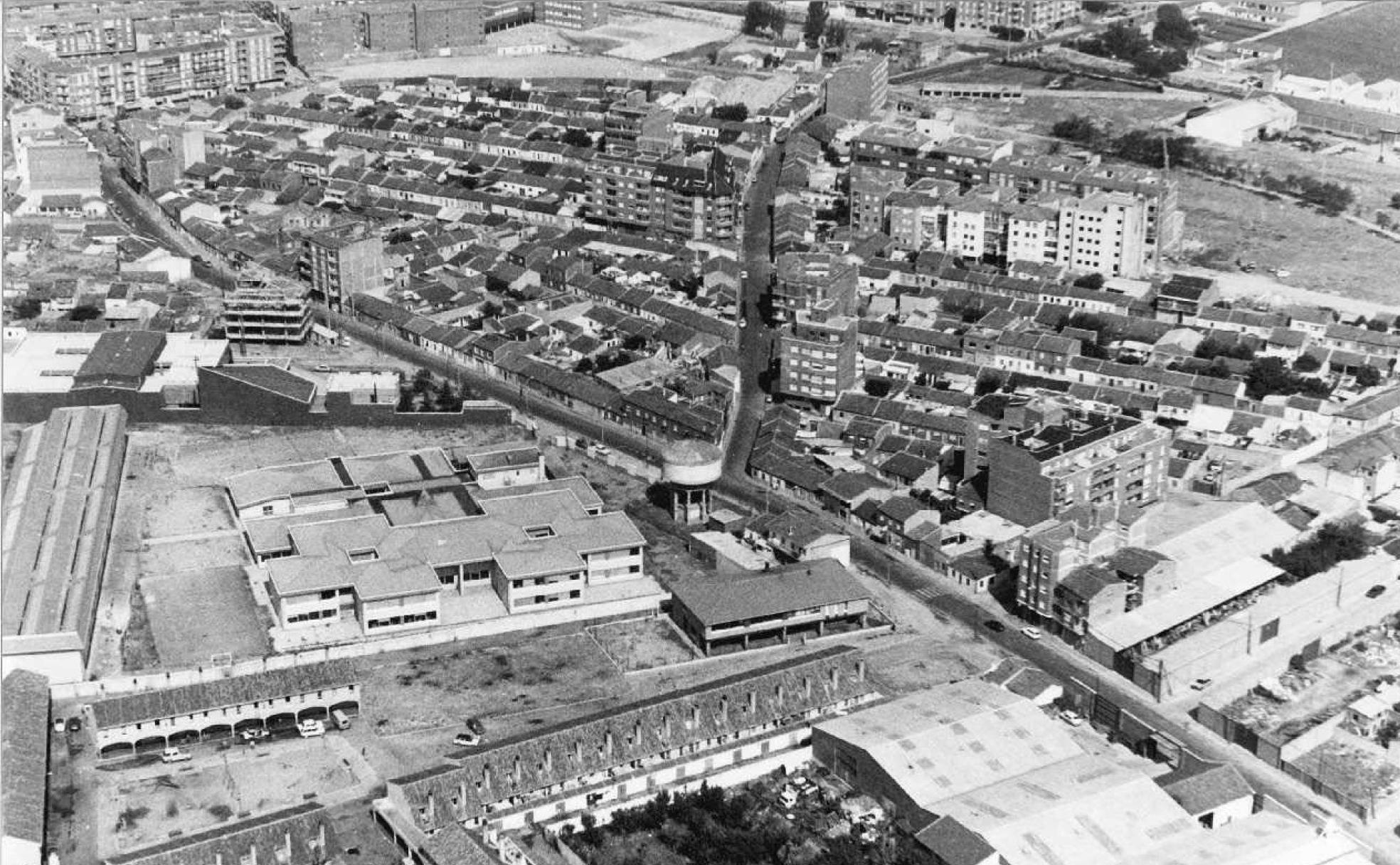 Vista parcial del barrio de Pajarillos a principios de los años 80. 