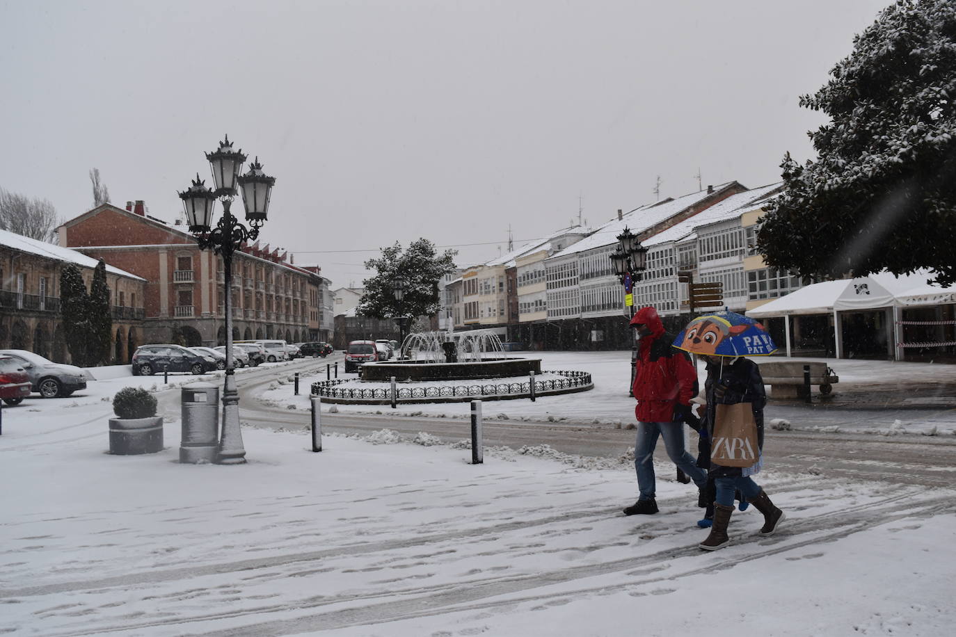 Fotos: Segunda nevada en 2023 en la provincia de Palencia