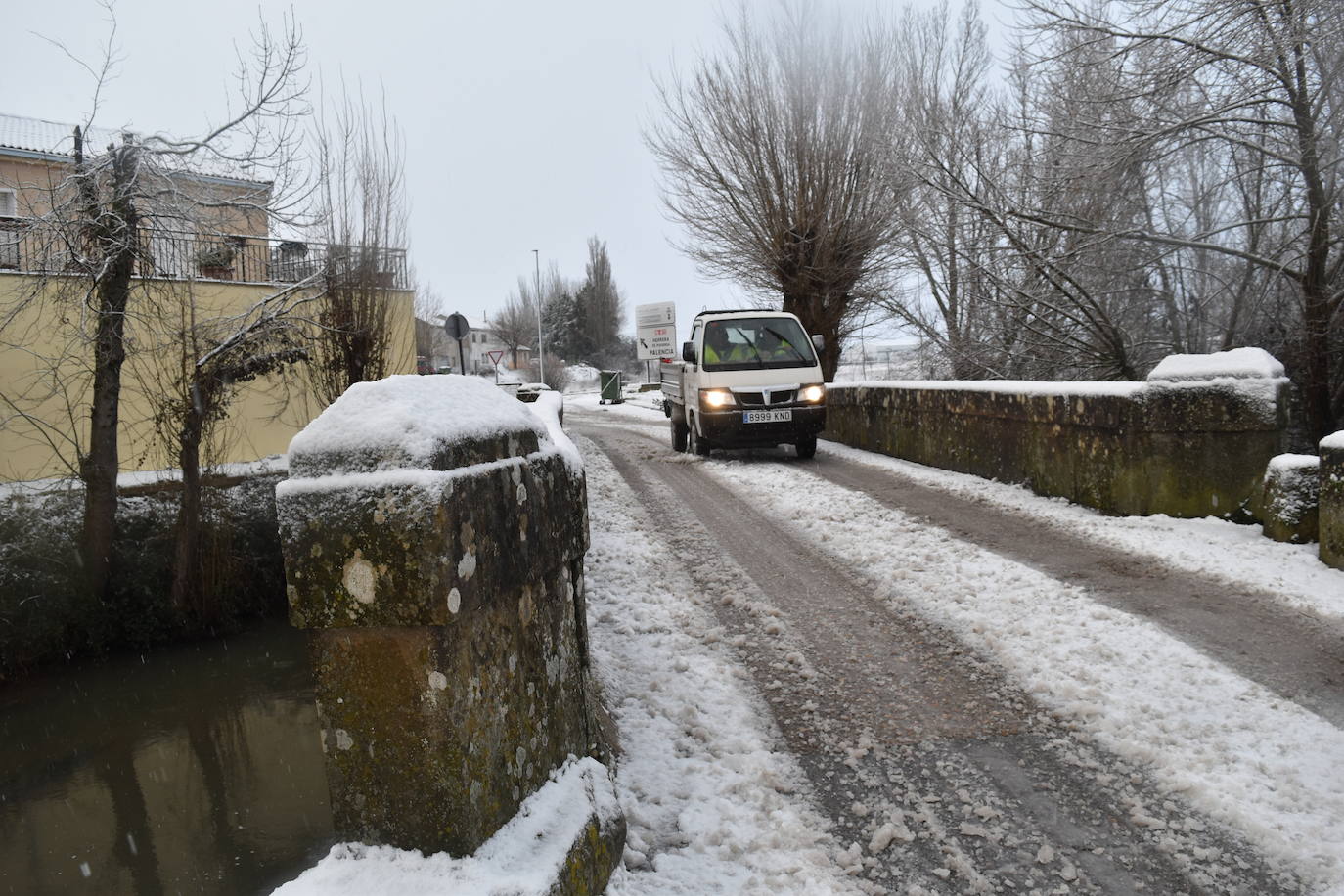 Fotos: Segunda nevada en 2023 en la provincia de Palencia