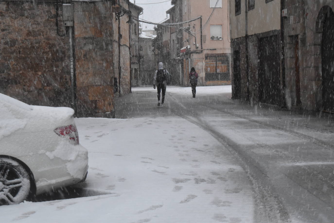 Fotos: Segunda nevada en 2023 en la provincia de Palencia