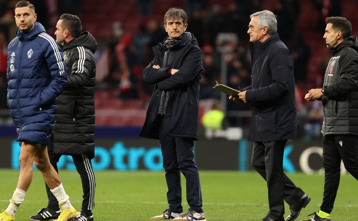 Pacheta, con la mirada perdida al término del último encuentro en el Metropolitano. 