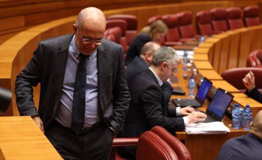 Francisco Igea, en el hemiciclo de las Cortes.