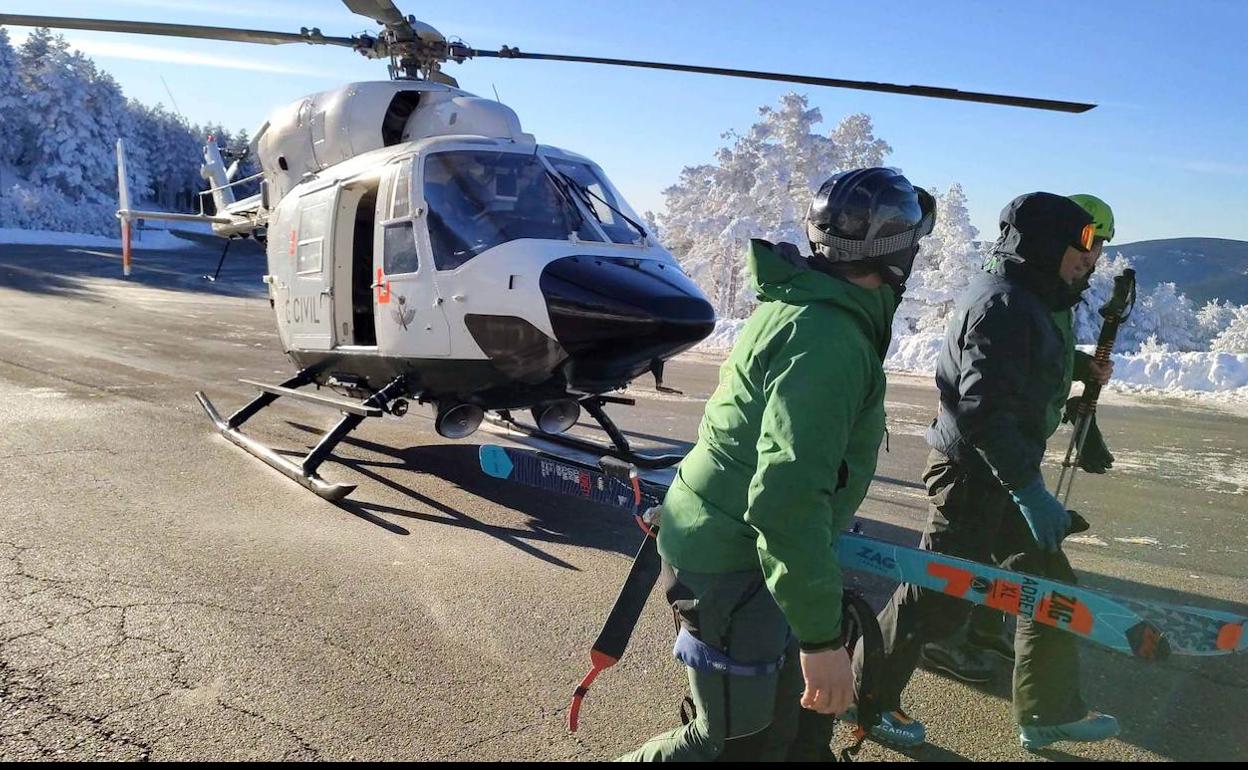 La Guardia Civil rescata a un montañero perdido en Soria.