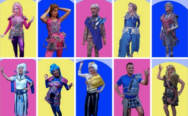 Los trajes de Cristina Urdiales diseñados para 'Tito Andronico' y expuestos en Valladolid. 