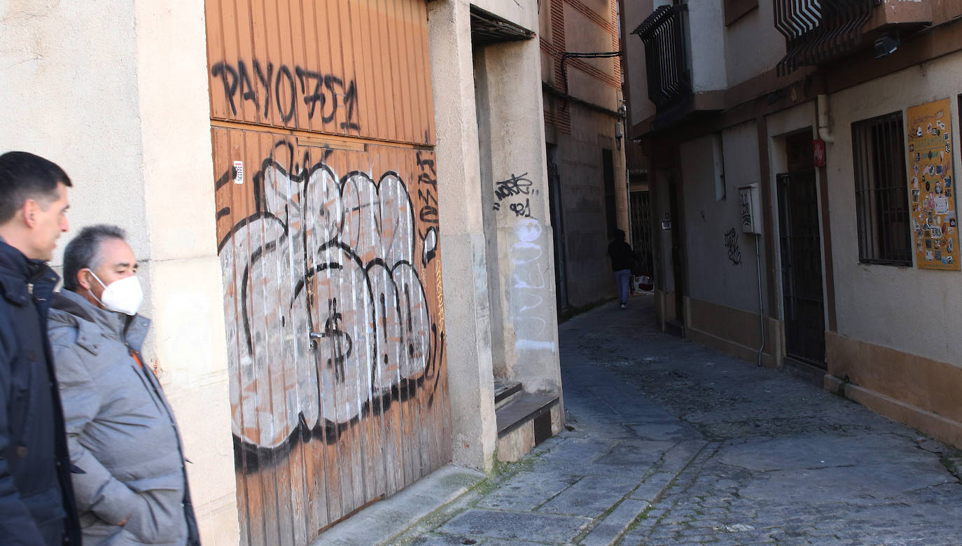 Pintadas por las calles de Segovia. 