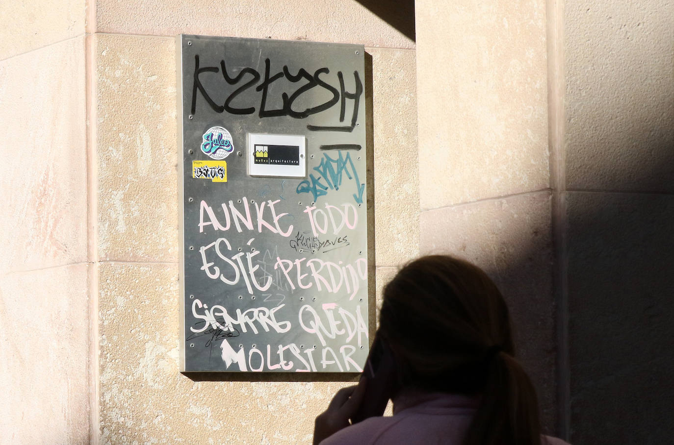 Pintadas por las calles de Segovia. 